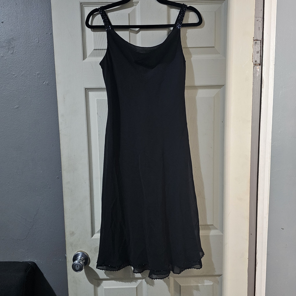 Evan Picone Black Midi Dress